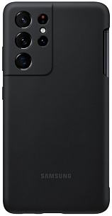 Чехол Silicone Cover с пером S Pen для Samsung S21 Ultra (черный)